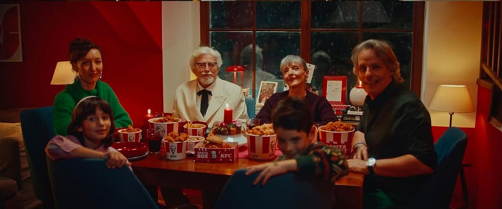 scatto sul set KFC