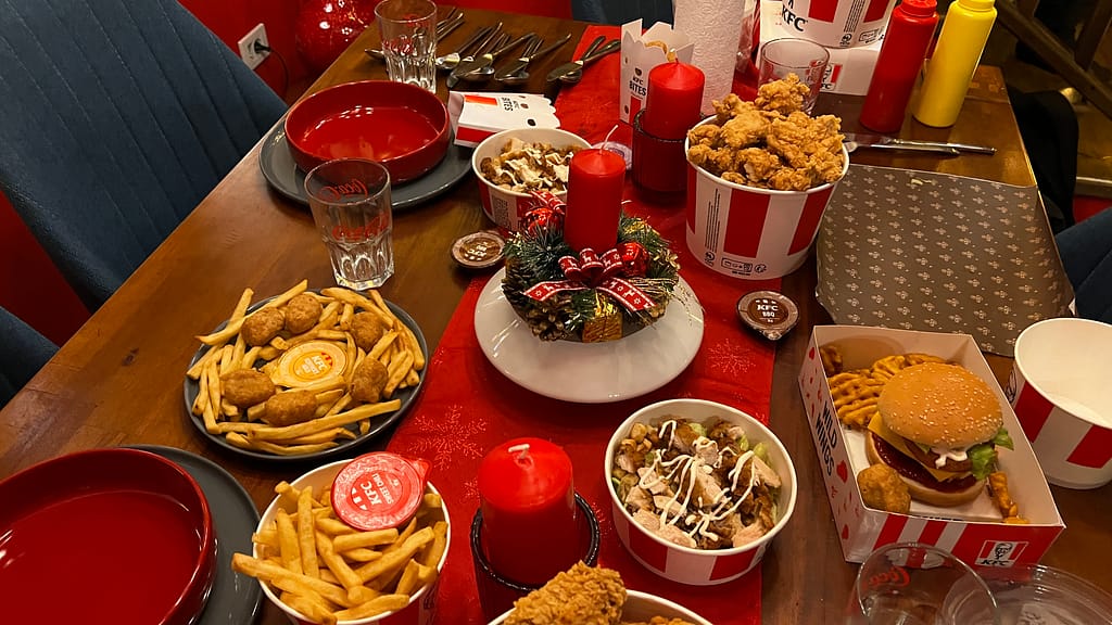 scatto sul set KFC