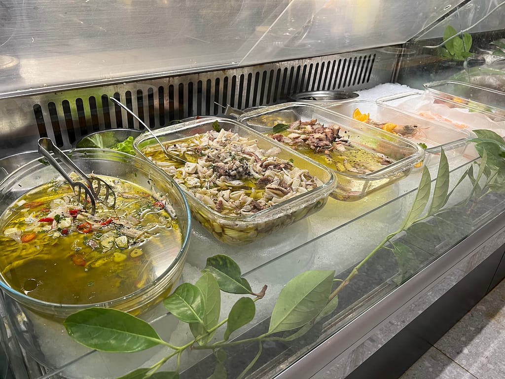 Gli antipasti del ristorante Maison