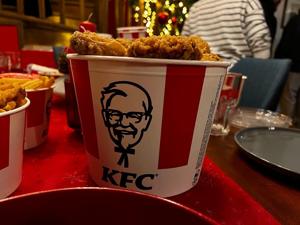 scatto sul set KFC
