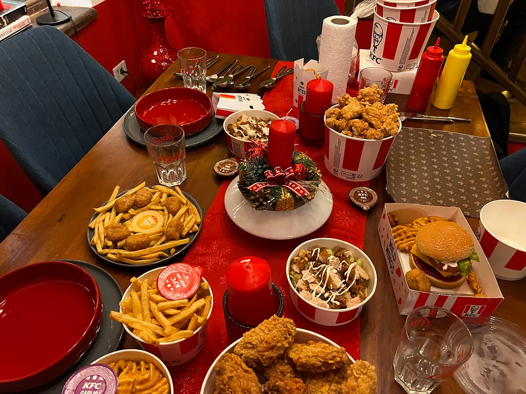 scatto sul set KFC