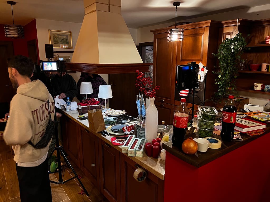 scatto sul set KFC